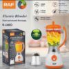 Mixeur incassable 1,5 litres orange blanc