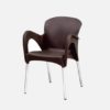 Chaise en plastique avec pieds en fer. – Image 2