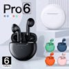 Écouteurs intra-auriculaires sans fil Bluetooth 5.0 TWS Pro 6 Noir – Image 2